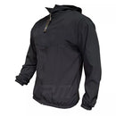 Blusa Corta Vento Slim Poliester Preto Marinho e Cinza