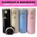 Garrafa Térmica 400ML Squeeze Stanley C/ Trava Led Painel Temperatura Quente e Fria Ideal P/ Café Chá Suco Água Academia