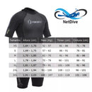 Roupa Neoprene Curta 3mm Fun Dive, Surf Jetski Esportes Aquáticos mergulho