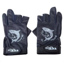 Luva Para Pesca Anti-derrapante Pescaria 1 Par Preta