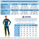 Roupa de Neoprene Pesca Sub Tokugawa Camo 3mm Azul