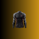 Camisa Blusa De Pesca Camuflada Preta Proteção Uv50