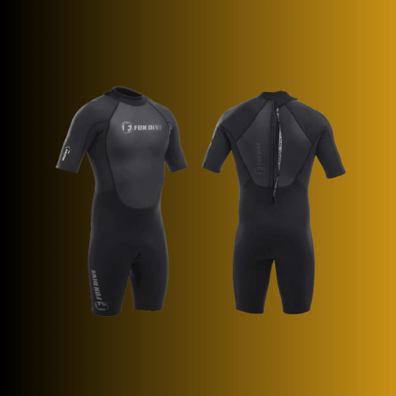 Roupa Neoprene Curta 3mm Fun Dive, Surf Jetski Esportes Aquáticos mergulho
