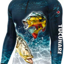 Camisa  Blusa De Pesca Peixe Tucunare Proteção Uv50