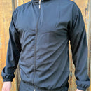 Blusa Corta Vento Slim Poliester Preto Marinho e Cinza