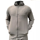 Blusa Corta Vento Slim Poliester Preto Marinho e Cinza