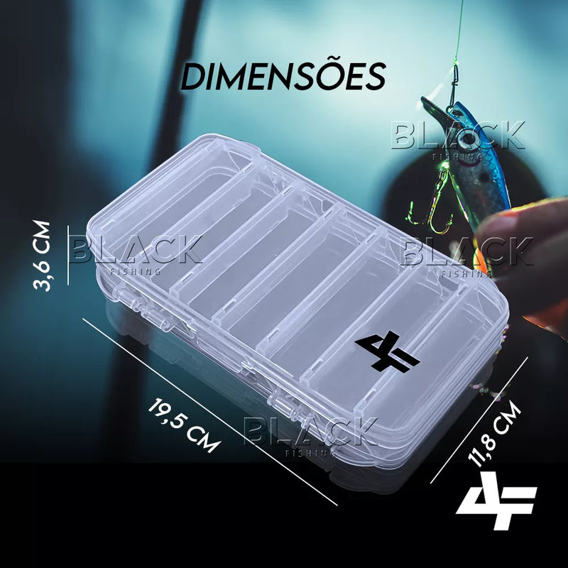 Caixa Estojo Para Iscas Artificiais Dupla 14 Compartimentos - FRETE GRÁTIS