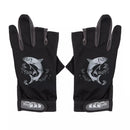 Luva Para Pesca Anti-derrapante Pescaria 1 Par Preta