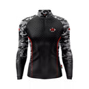 Camisa Blusa De Pesca Camuflada Preta Proteção Uv50