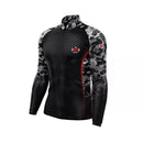 Camisa Blusa De Pesca Camuflada Preta Proteção Uv50